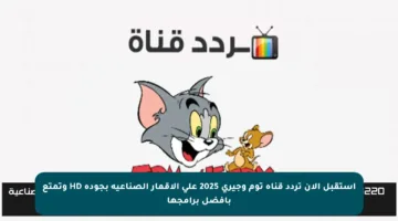 استقبل الآن تردد قناة توم وجيري 2025 على الأقمار الصناعية بجودة HD وتمتع بأفضل برامجها